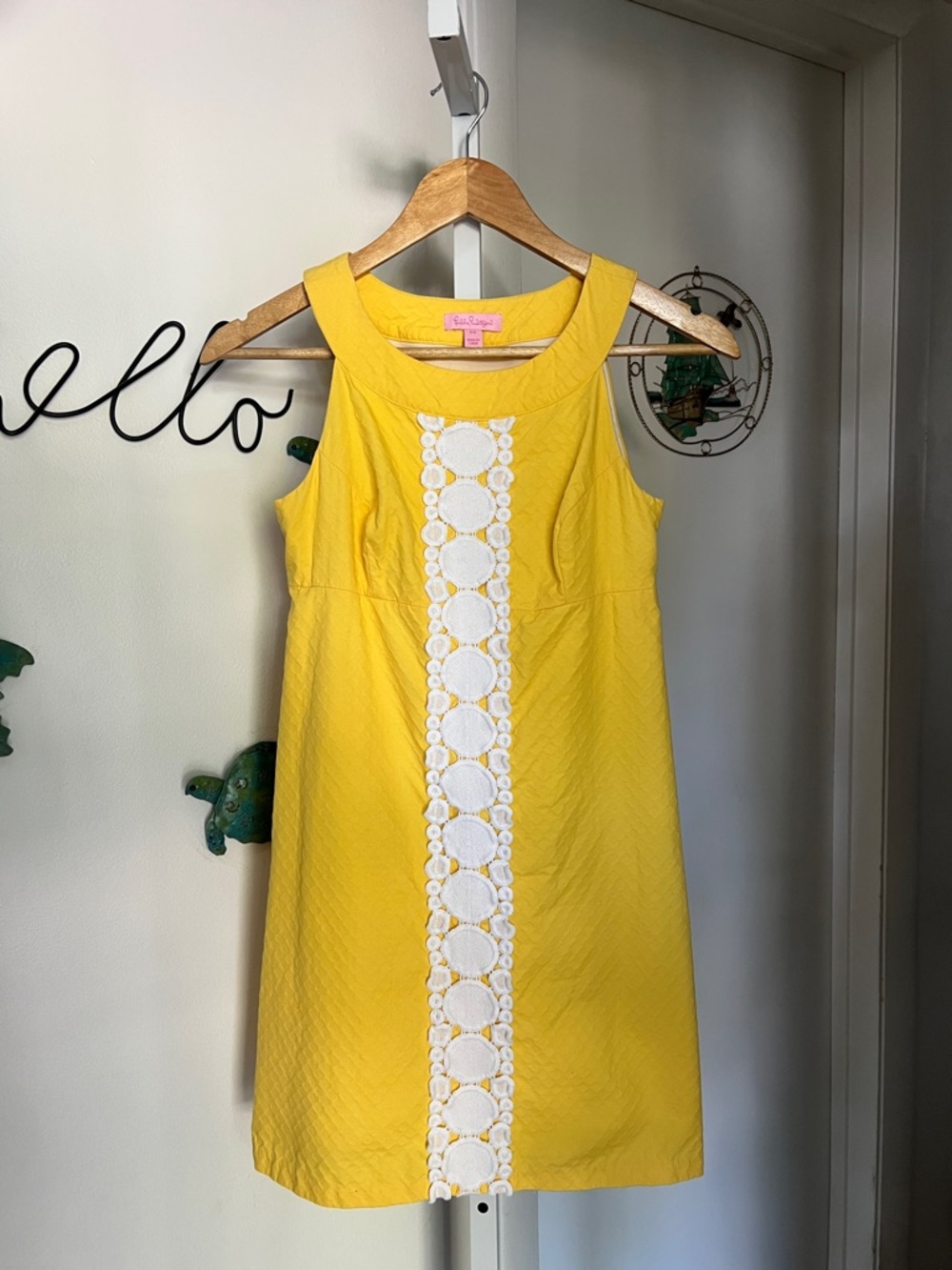 Lilly Pulitzer Jacqueline Shift Dress Yellow Size 00